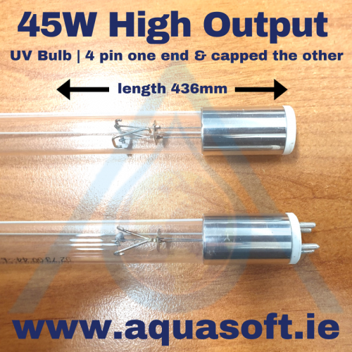 45 Watt Ultra Violet long life Bulb 4 pin 436mm | High Output